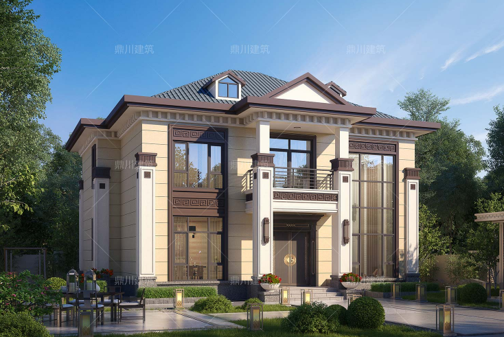 3款二层新中式别墅含蓄内敛国风色彩建农村最耐看的房子