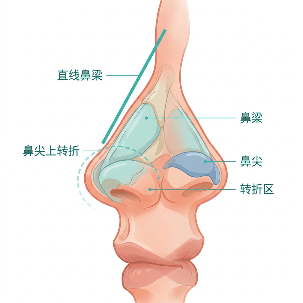 通天鼻：侧面的那点转折，比高度更决定气质