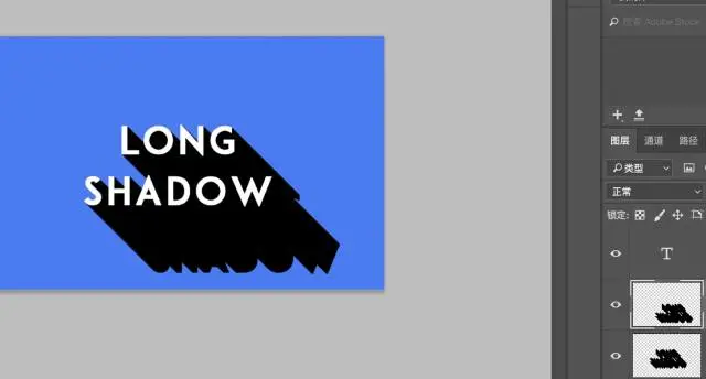 Create long shadow using CSS 3