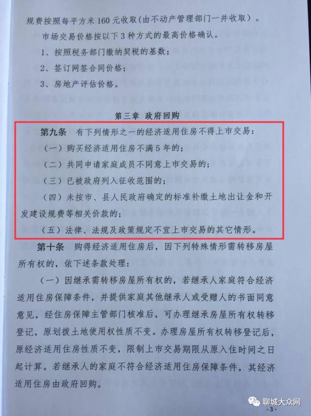 刚刚发布!聊城住建局新政出台!这类房子不满五年不得上市交易!