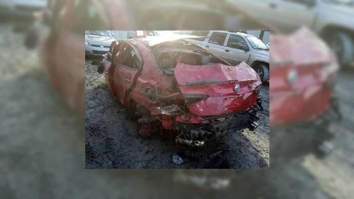 悲伤！阿尔法·罗密欧Guilia 媒体试驾成全国首撞 