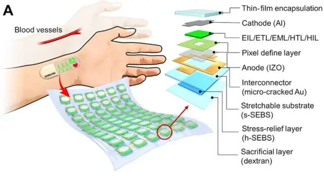 柔性OLED | 三星開發出可伸縮、性能穩定的OLED顯示屏的圖6