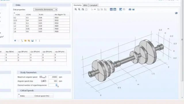 什么是临界转速？在 COMSOL 中模拟转子轴承系统的图1