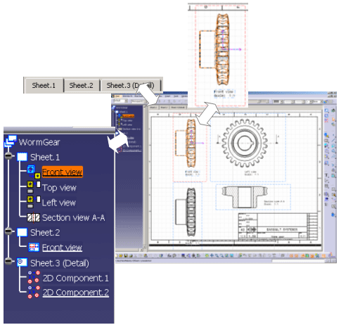 CAA制图模型概述(Drafting Modeler Overview)