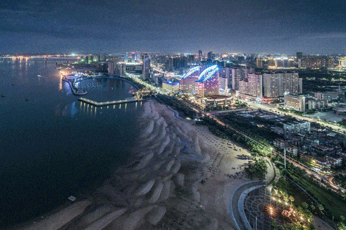 🔺湛江金沙湾的日与夜