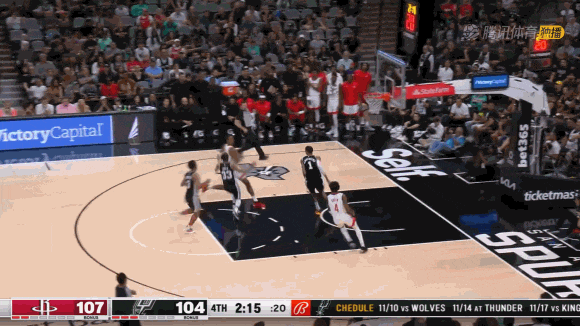 布朗尼硬抗文班亚马，防守态度决定一切，他的表现值得肯定#篮球_新科状元文班亚马_文班亚马NBA表现