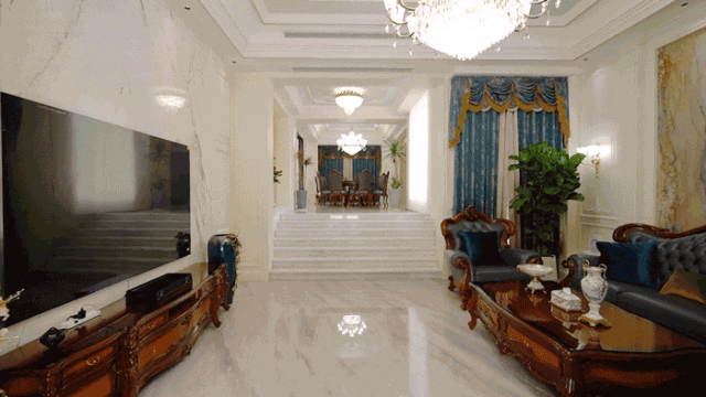 如鱼得水窗帘|500㎡法式别墅：书写艺术与生活