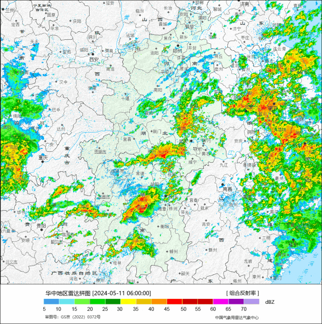 注意!今天白天湖北降水持续,警惕强对流天气