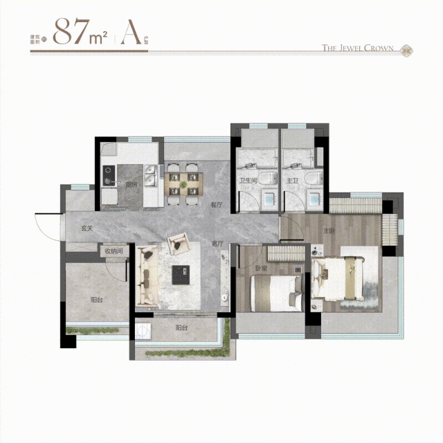 番禺路劲美的隽樾府户型图曝光，以改善为主