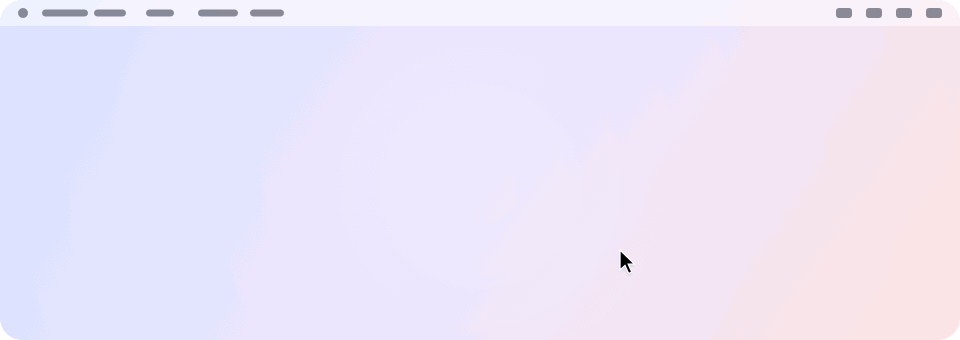 Tendedero 官方演示：鼠标移到屏幕顶部，截图晾衣绳滑出