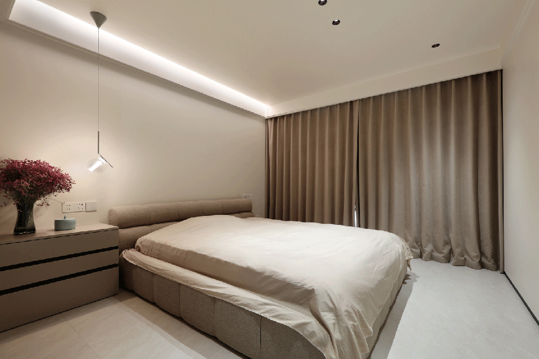 220㎡现代风|上海市中心顶复,简约与质感并存