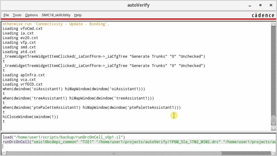 { 运行脚本后提示错误 }