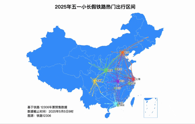“五一”假期，鐵路運輸旅客發(fā)送量累計超1億人次