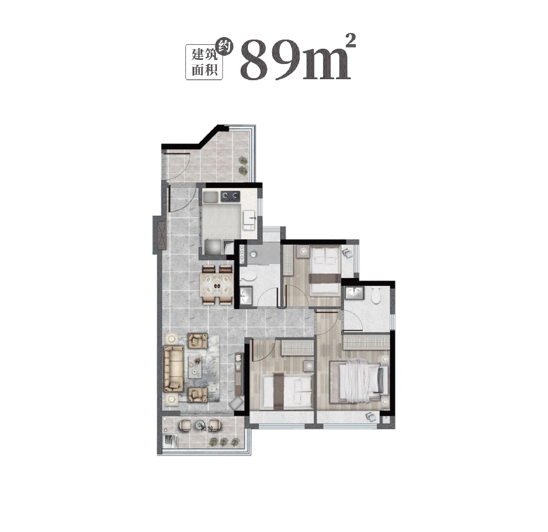 89㎡户型