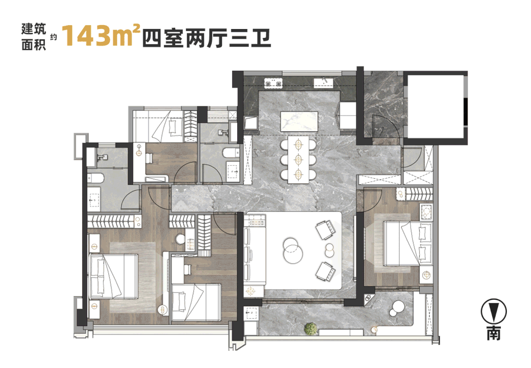 白云中海麓府126-170㎡大平层，特惠单价5.9万起!