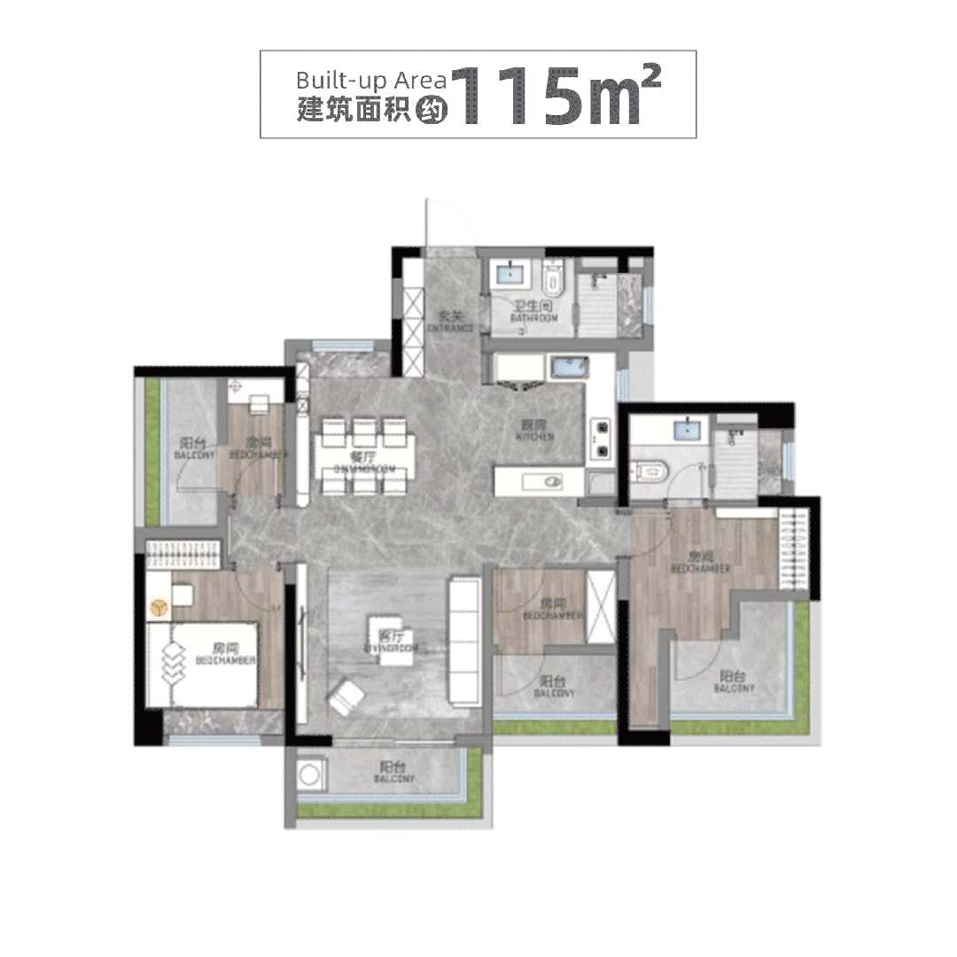 番禺5字头江景盘，龙湖御湖境115-190㎡大平层！