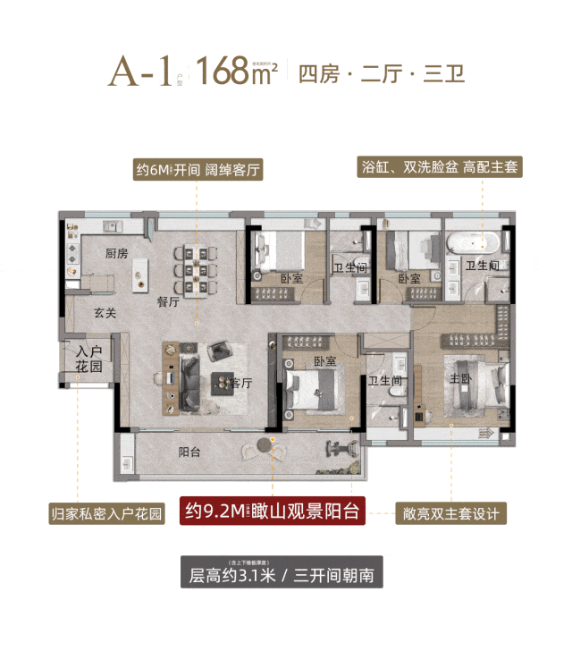 黄陂板块花语天宸97-168m²，项目有哪些配套？