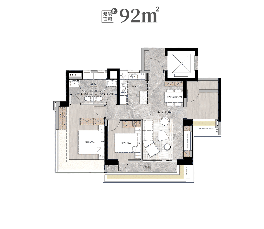 92㎡户型