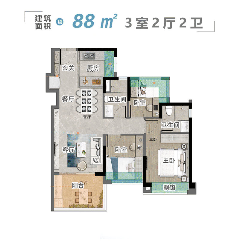 万科黄埔新城周六加推！88-125平三*四房