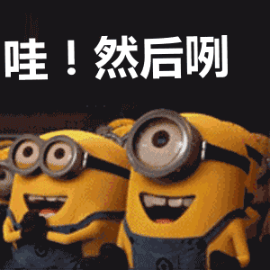 哇然后呢小黄人.gif
