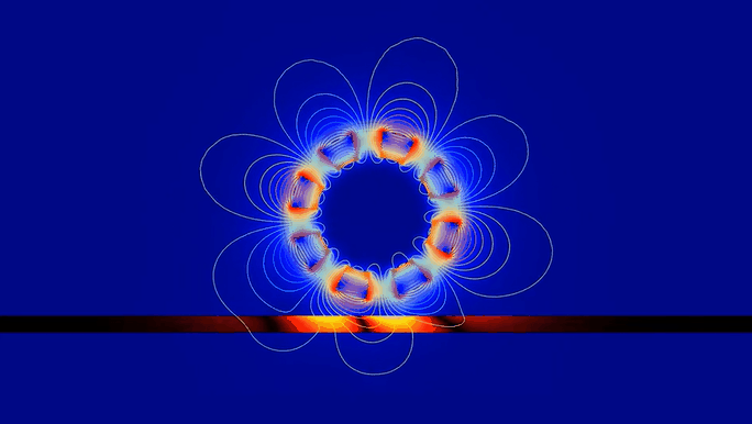 在 COMSOL 中模拟电动磁悬浮装置的图13