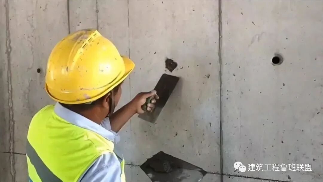 外墙螺杆洞如何封堵？样板工序“七步走”！的图2
