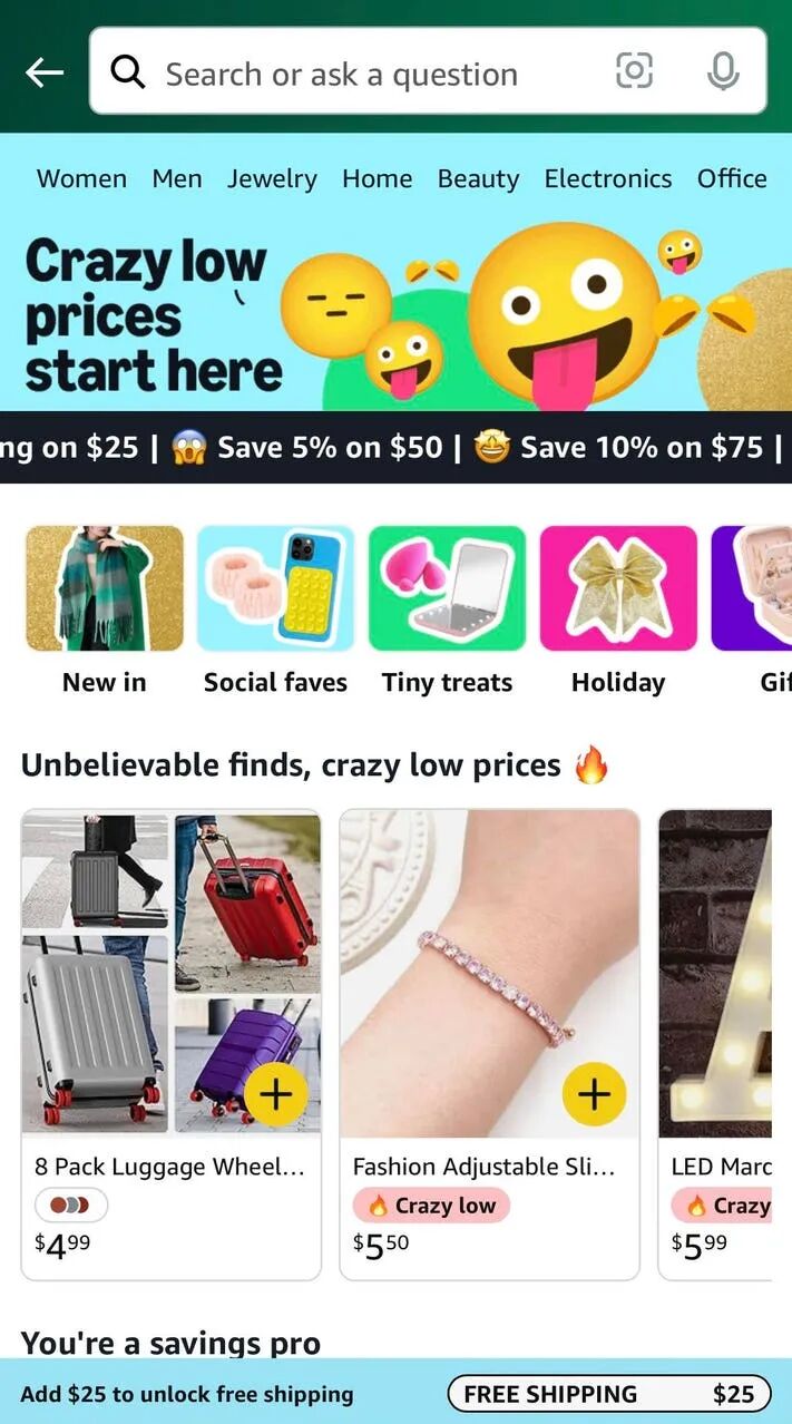 Amazon Takes On Temu With New 'Haul' Store, Just In Time For Holidays