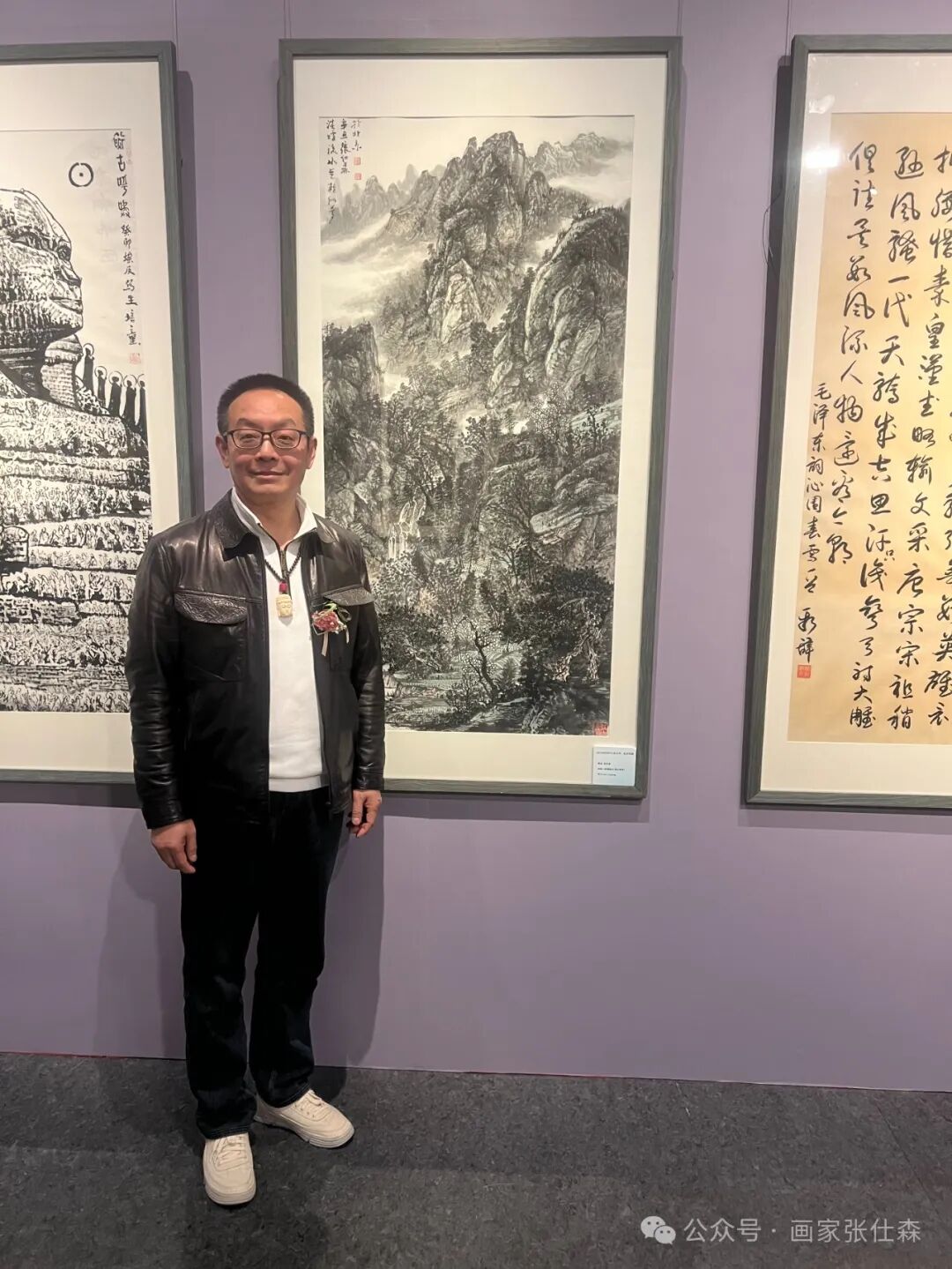 张仕森老师应邀参加beseto美术节北京展在中国华侨历史博物馆开展