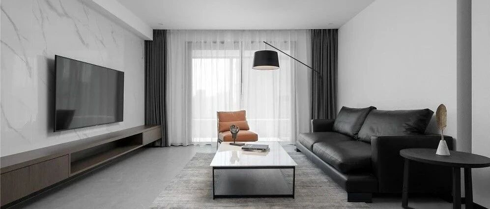 155㎡简约港式风格装修，高级黑白灰诠释大宅风范！