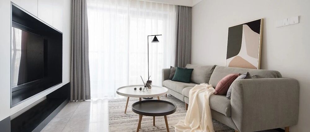 90㎡舒适北欧风格装修，小吧台颜值与实力并存！