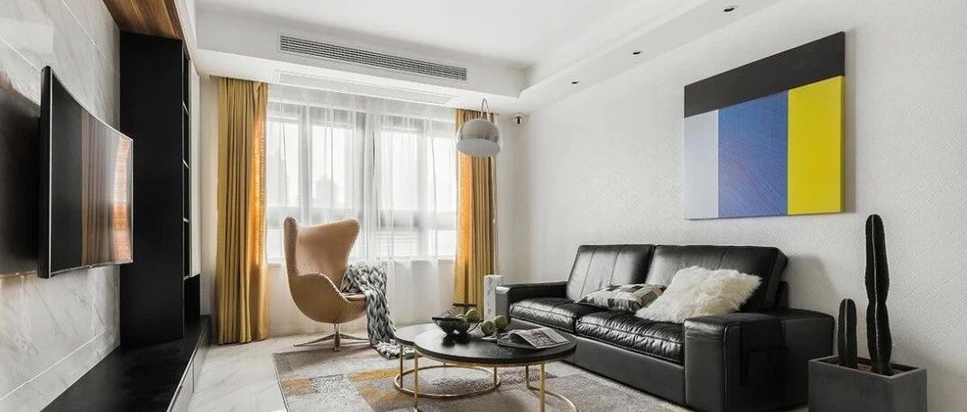 110㎡现代主义风格装修，简约随性演绎质感生活！