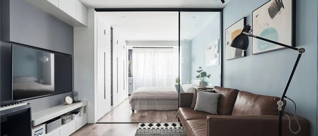 50㎡舒适北欧风格，电视背景墙还能这样设计！