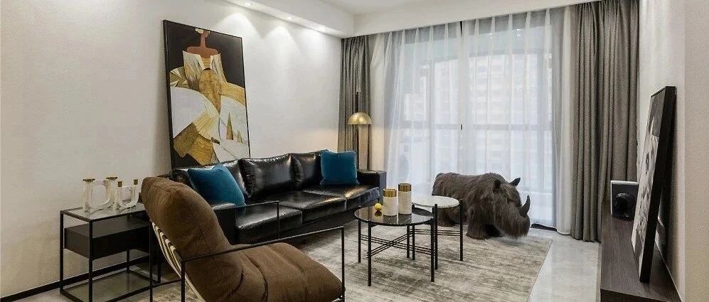 110㎡现代轻奢风格装修，时尚优雅演绎都市美学！