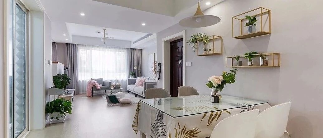 112㎡舒适北欧风格装修，书房还可以这样设计！