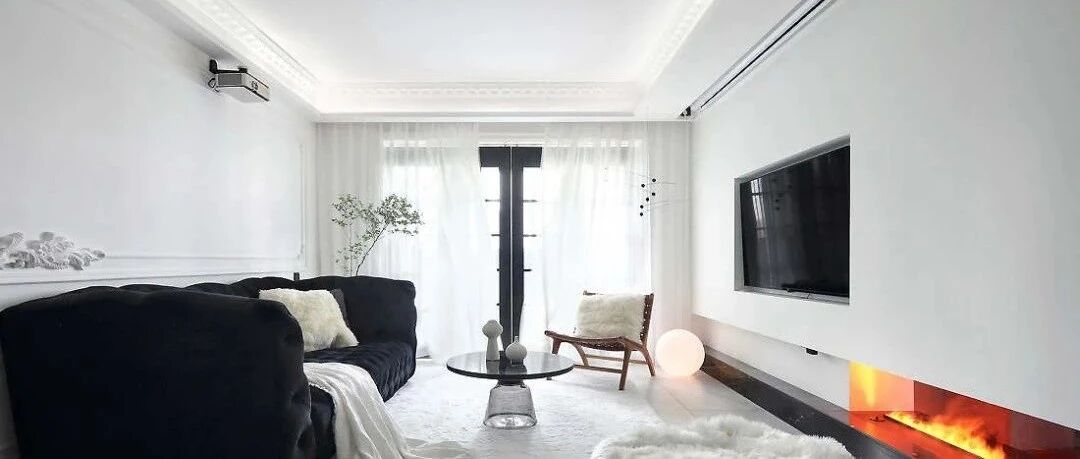 115㎡法式混搭风格装修，黑白极简诠释精致美学！