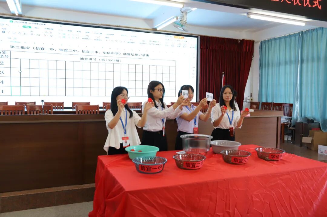 为了确保抽签定校的公开公正公平,抽签定校采取均衡分组,现场抽签方式