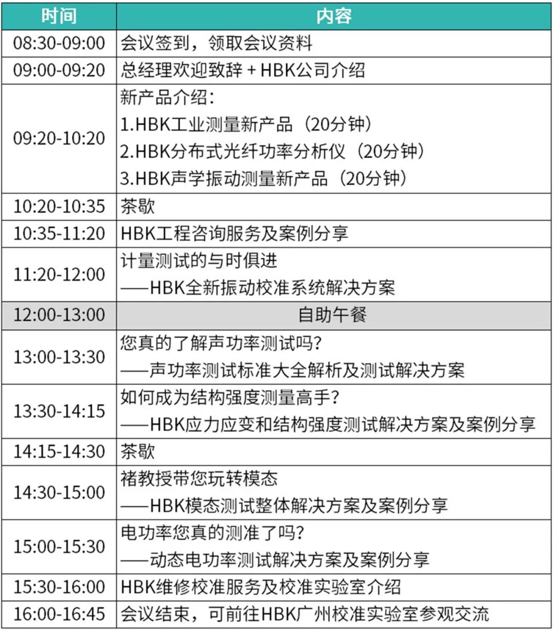 邀请函 | HBK 2024技术研讨会-广州站的图1