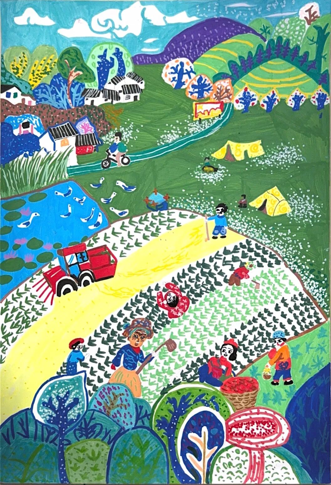 线上展丨童笔生花：我县12幅作品闪耀全省，邀你线上看展