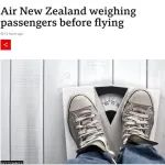 坐飞机要称体重了？新西兰航空开始给旅客称重！数据将匿名；广州新店上线；暑期国庆，从日本到新加坡，陆海浪13天；富士山，京都...