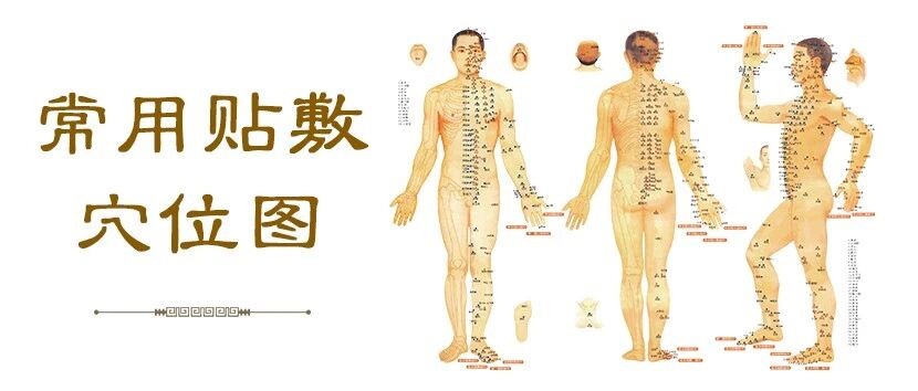 常用贴敷穴位图，建议收藏！