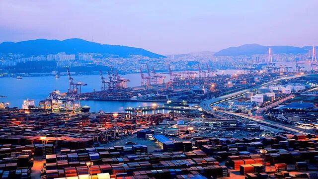 韩国港口（第一财经资料图）