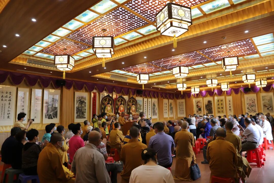 庆祝建党100周年书画巡展开幕式在隆庆寺隆重举行