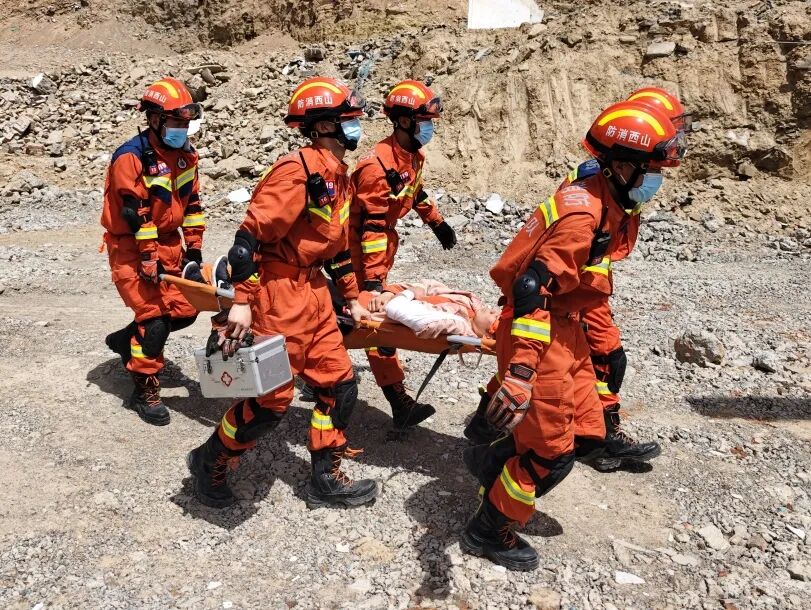 防灾减灾日|乡宁消防举行地震灾害救援实战拉动演练