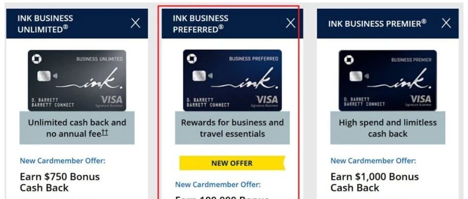 Ink Preferred 限时100k开卡奖励！