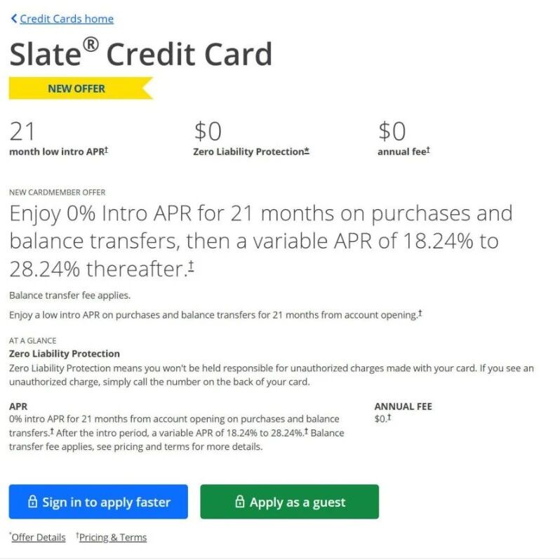 Chase Slate卡重现：享21个月0利率攻略  