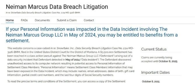 Neiman Marcus 数据泄露：赔偿+免费 2 年信用监测