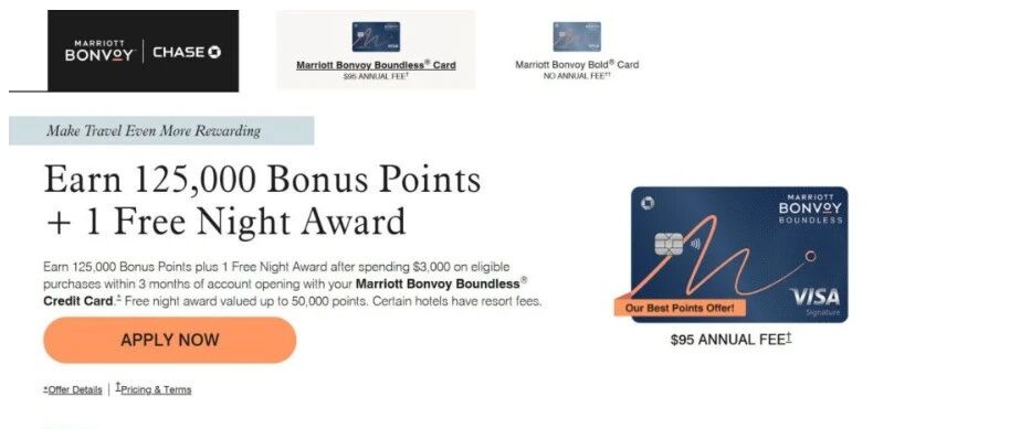 Chase Marriott又来新offer，125k积分+50k房券真香！