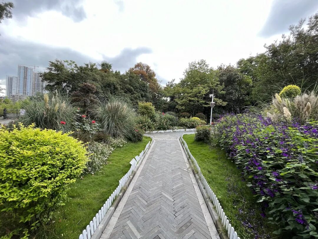 贵阳河滨公园内游客文明出游蔚然成风