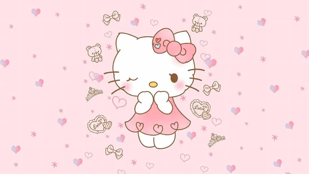 电脑壁纸｜8K 高清 HelloKitty电脑桌面壁纸来喽