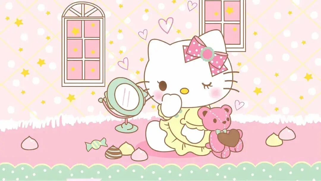 电脑壁纸｜8K 高清 HelloKitty电脑桌面壁纸来喽